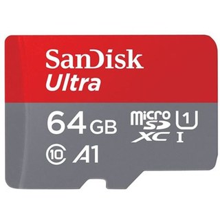 Carte mémoire micro SD SanDisk Ultra 64 Go Rouge et Gris