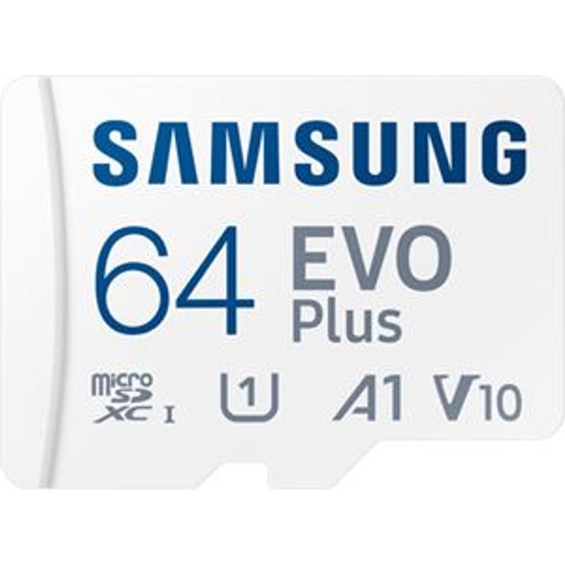 Carte mémoire micro SD Samsung EVO Plus 64 Go Gris et bleu