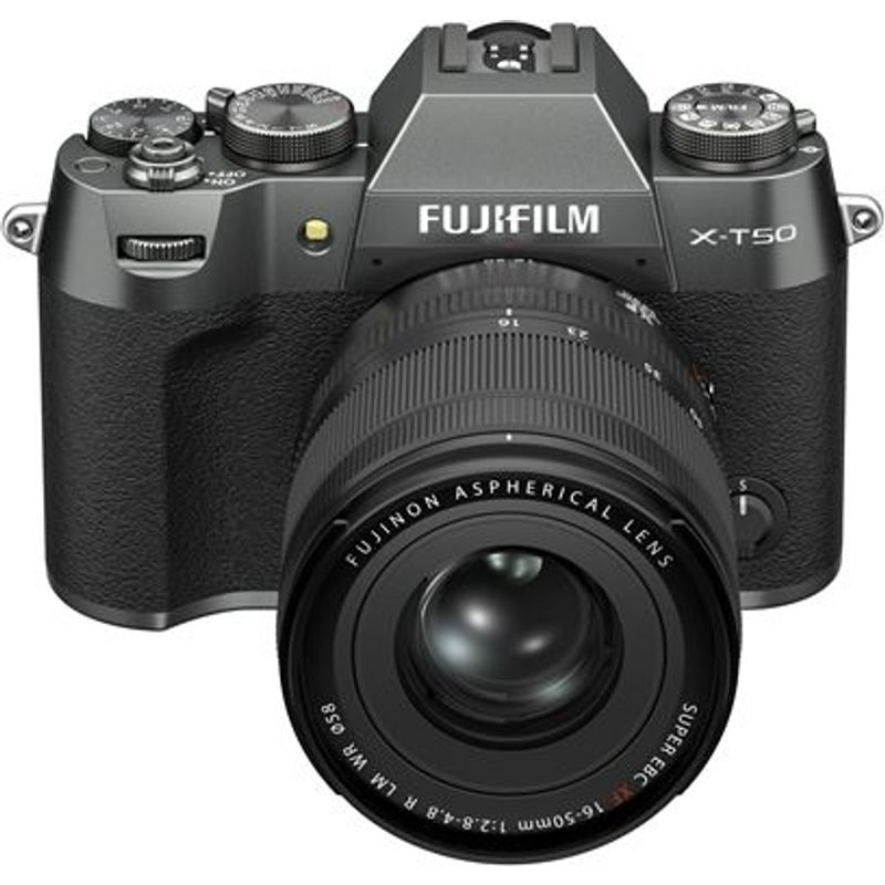Kit Appareil photo hybride Fujifilm X-T50 Argent anthracite + XF16-50 mm