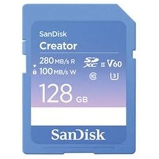 Carte mémoire SD SanDisk Creator 128 Go Bleu