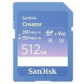 Carte mémoire SD SanDisk Creator 512 Go Bleu