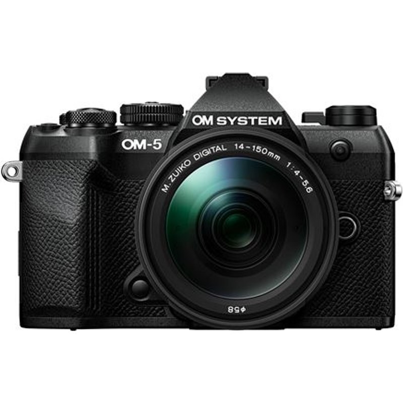 Kit appareil photo hybride OM System OM-5 Mark II + M.Zuiko Digital 14-150 mm F4-5.6 II Noir