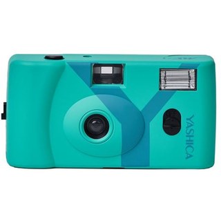 Appareil photo argentique Yashica MF-1 Snapshot Art Camera Y Edition Turquoise avec un Film 400/24