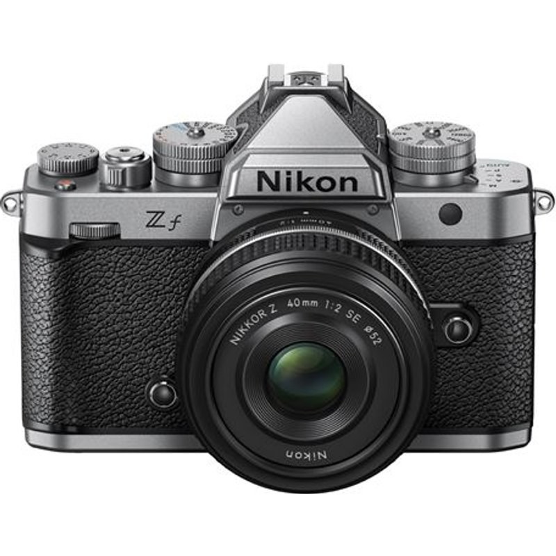 Kit Appareil photo Hybride Nikon Z f Argent + Z 40 mm SE + promo étui cuir et courroie