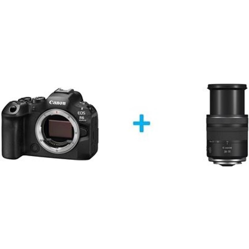 Appareil photo Hybride Canon EOS R6 Mark III nu noir + Objectif zoom Hybride Canon RF 28-70 mm F2.8 IS STM Noir pour Monture Canon RF