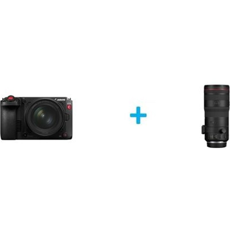 Caméra vidéo plein format Canon EOS C50 + poignée XLR Noir + Objectif Hybride Canon RF 24-105 mm f/2.8 L IS USM Z Noir