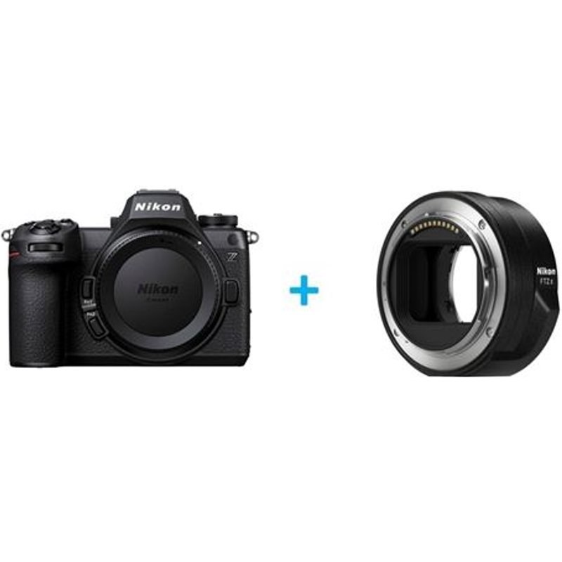 Appareil photo hybride Nikon Z6III Boîtier nu Noir + Bague d'adaptation Nikon FTZ II pour objectif monture F sur boitier Z