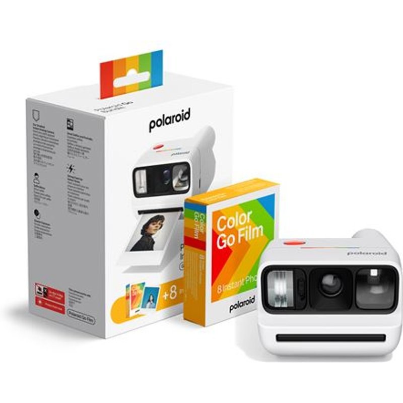 Appareil photo instantané Polaroid Go Génération 3 Blanc + Pack de films 8 photos