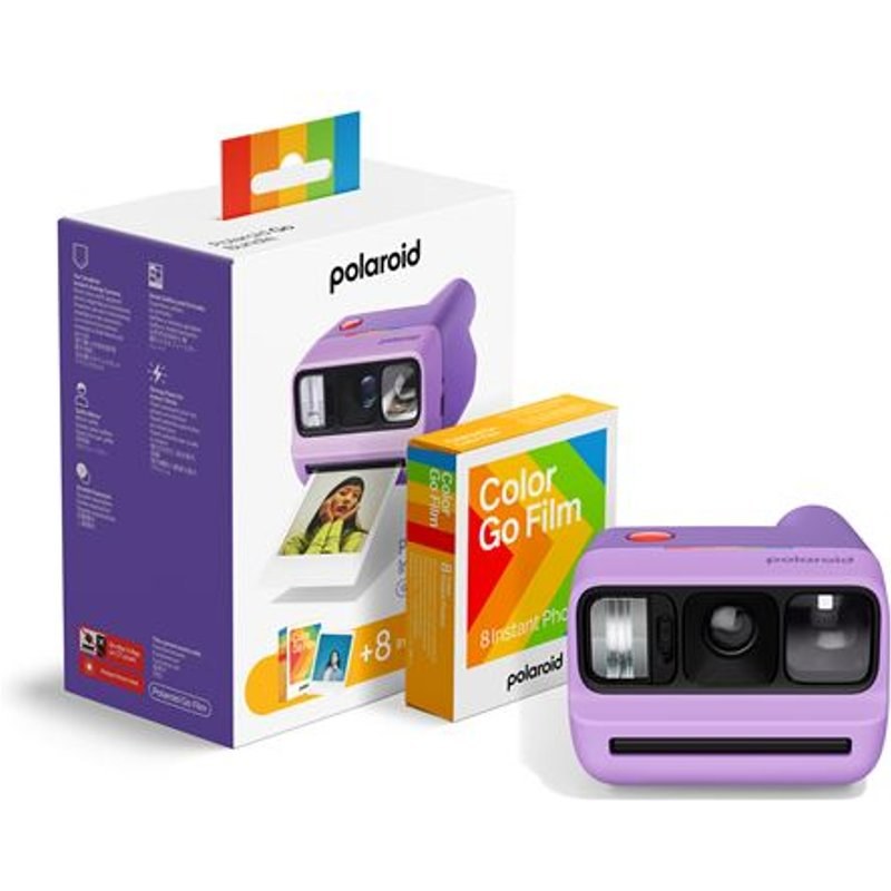 Appareil photo instantané Polaroid Go Génération 3 Violet + Pack de films 8 photos