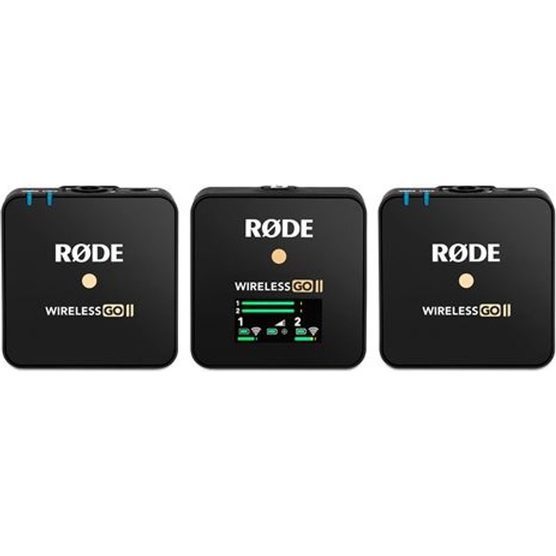 Système de microphone sans fil Rode Wireless Go II Noir