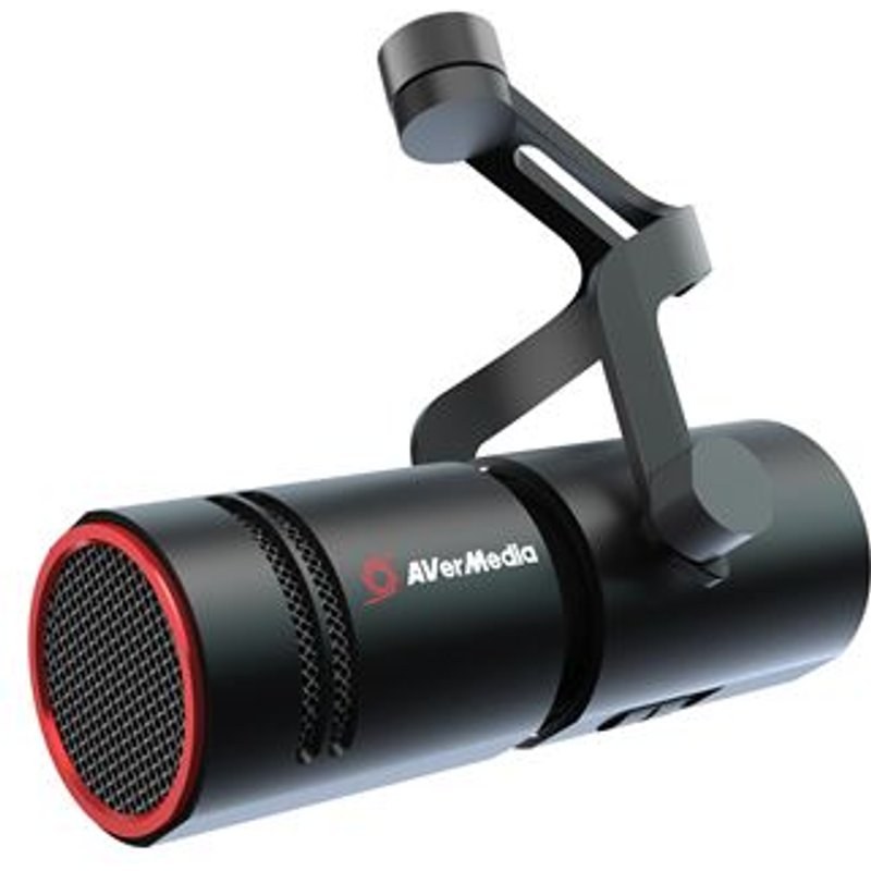 Microphone Dynamique AVerMedia MIC 330 AM330 pour streamers et créateurs de contenu Noir