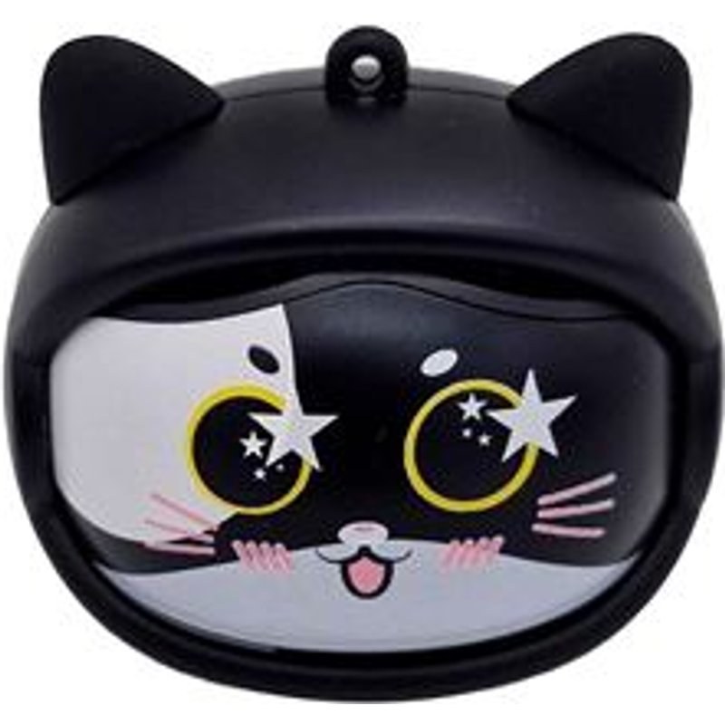 Ecouteurs sans fil True Wireless Yello koko Moody Noir avec 3 têtes Chats