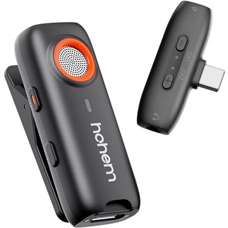 Microphone Hohem MIC01 USB-C 1TX + 1RX Noir