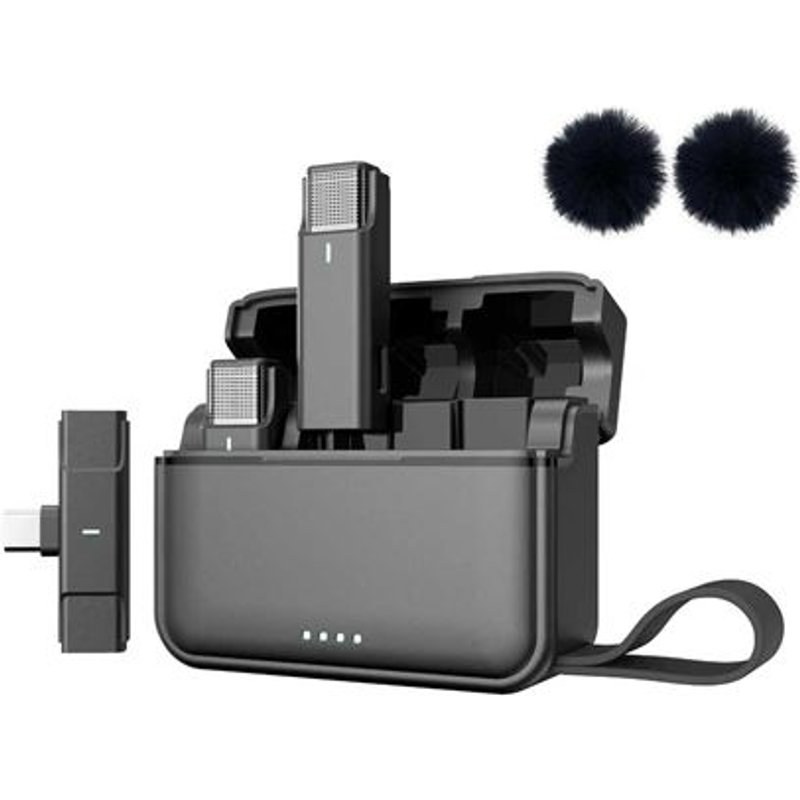Pack de 2 microphones cravate sans fil Movin Photo Noir
