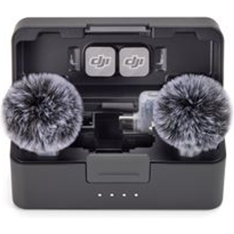 Microphone sans fil Dji Mic Mini 2 Bluetooth 2 TX + 1 Mobile RX + Etui de chargement Noir