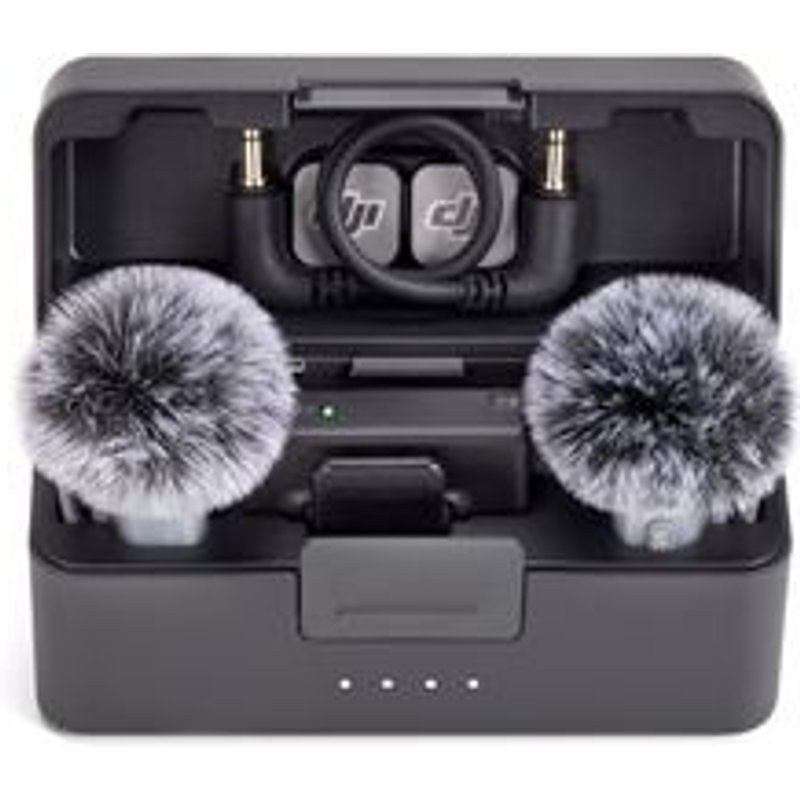 Microphone sans fil Dji Mic Mini 2 Bluetooth 2 TX + 1 RX Blanc + Etui de chargement Noir
