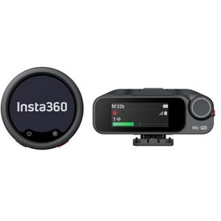 Microphone sans fil INSTA360 Mic Pro 1 TX + 1 RX Noir et Gris