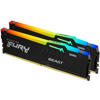 Barrette mémoire RAM Kingston FURY Beast RGB 32 Go (Kit de 2 x 16 Go) DDR5 6000 MHz CL30