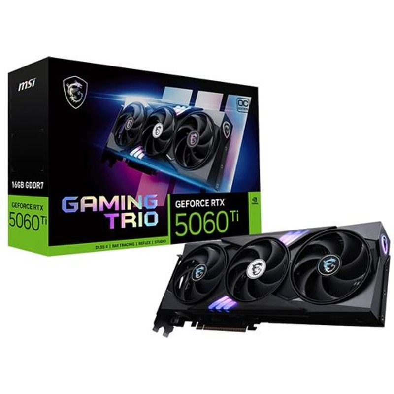 Carte graphique MSI NVIDIA GeForce RTX 5060 TI 8G GAMING TRIO OC