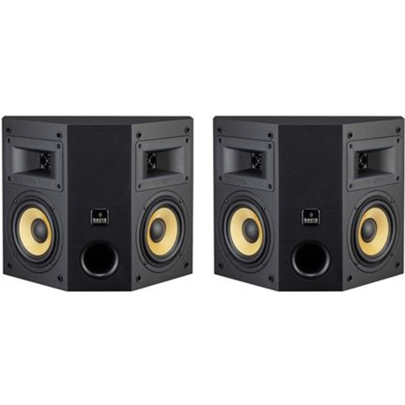 Enceintes surround bipolaires Davis Acoustics Atmosphere MK2 Noir vendues à la paire