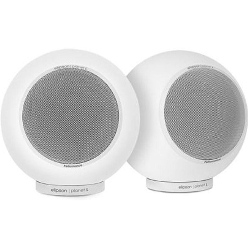 Enceintes bibliothèques Elipson® Planet L Performance Blanc Mat vendues par paire