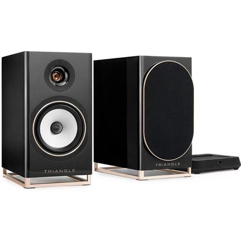 Enceintes connectées Hi-Fi Triangle Capella 2 Noir Sidéral vendues à la paire