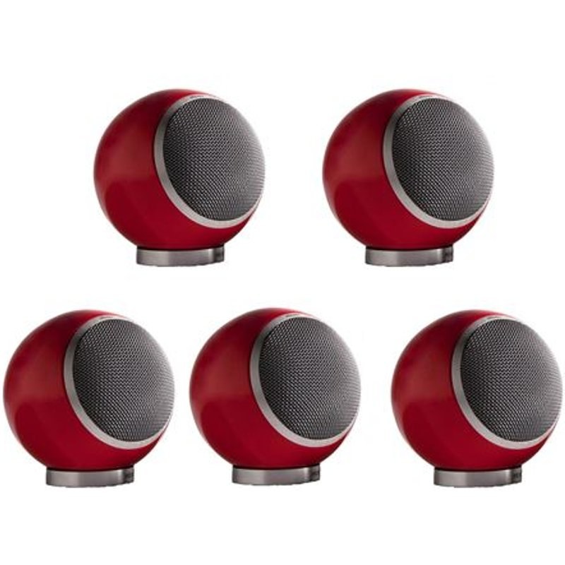 Pack de 5 enceintes Elipson Planet M 5.0 Rouge