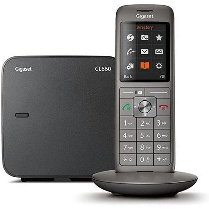 Téléphone fixe sans fil Gigaset CL660 Solo Anthracite
