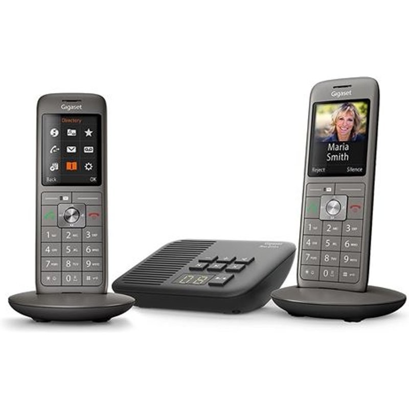 Téléphone fixe sans fil Gigaset CL660A Duo Anthracite