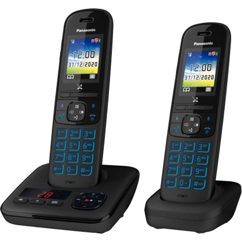 Téléphone sans fil Panasonic KX-TGH722 Noir