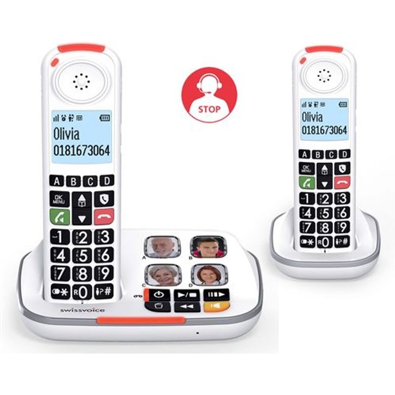 Téléphone sans fil Swissvoice Xtra 2355 Duo Blanc