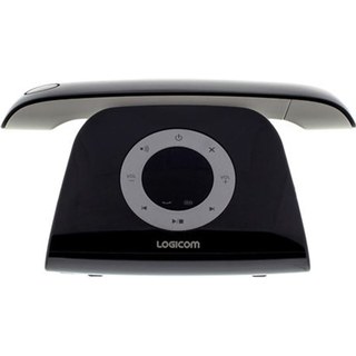 Logicom Téléphone fixe sans fil Retro 2 DECT Noir