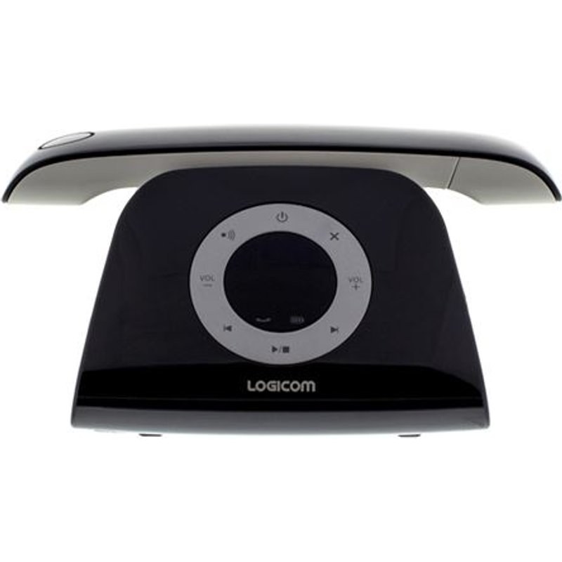 Logicom Téléphone fixe sans fil Retro 2 DECT Noir