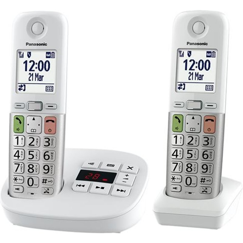 Téléphone fixe sans fil Panasonic Blanc
