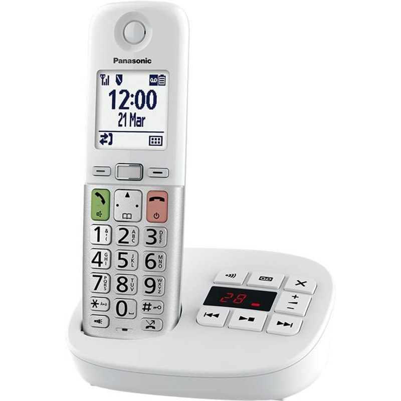 Téléphone fixe sans fil Panasonic Blanc