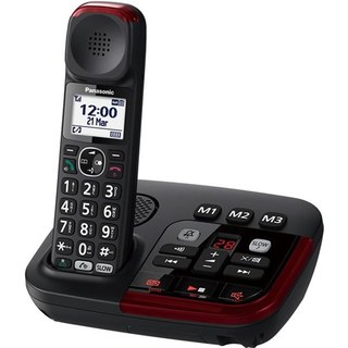 Téléphone fixe sans fil amplifié Panasonic Noir