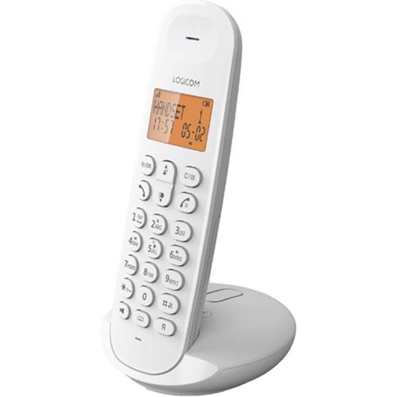 Téléphone sans fil Logicom Iloa 155T avec répondeur Blanc