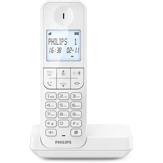 Téléphone fixe sans fil Philips D2701W Solo Blanc