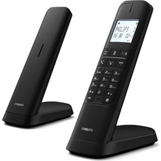 Téléphone fixe sans fil Philips M4702B Noir