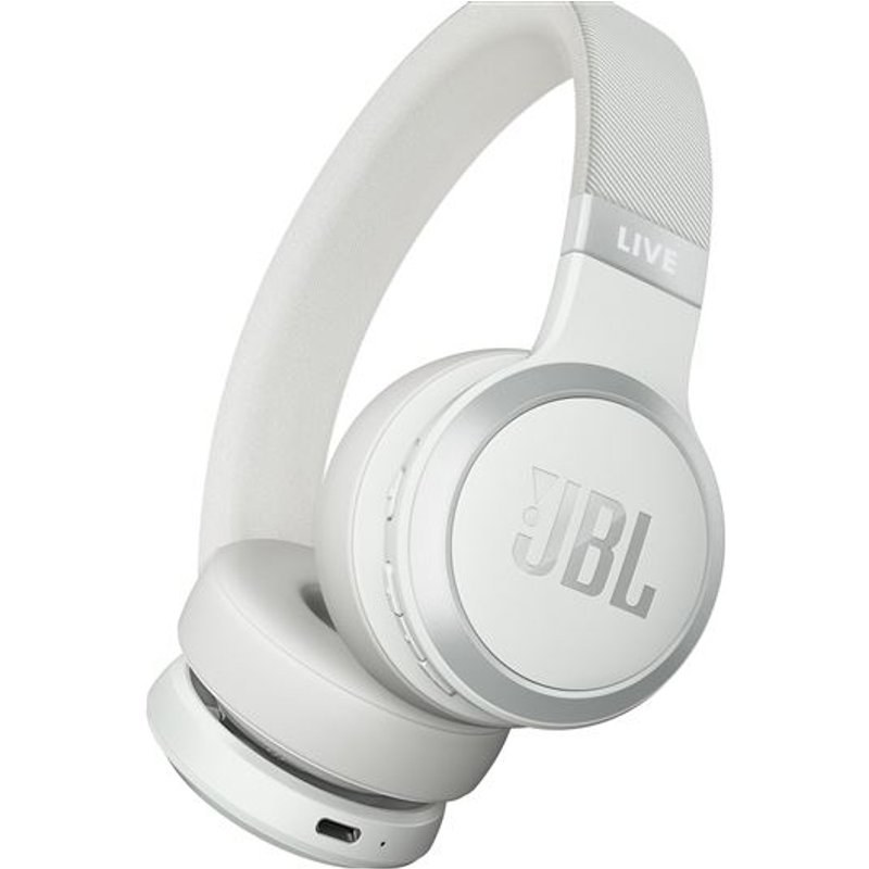 Casque supra-auriculaire sans fil JBL Live 670 NC à réduction de bruit adaptative Blanc