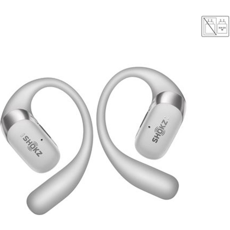 Ecouteurs sans fil Shokz OpenFit 2 Plus à conduction aérienne Argent
