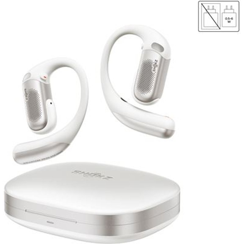 Shokz sans fil à conduction aérienne True Wireless OpenFit Pro avec réduction de bruit Blanc