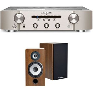 Un ampli Marantz PM6007 Argent et Or + une paire d'enceintes bibliothèque Cabasse Antigua