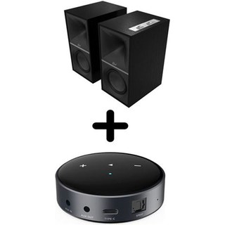 Enceintes actives Hi-Fi Klipsch The Sevens Noir Vendues par paire + Lecteur réseau Linkplay