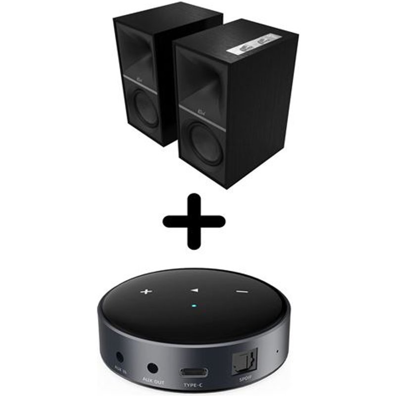 Enceintes actives Hi-Fi Klipsch The Sevens Noir Vendues par paire + Lecteur réseau Linkplay Wiim Mini