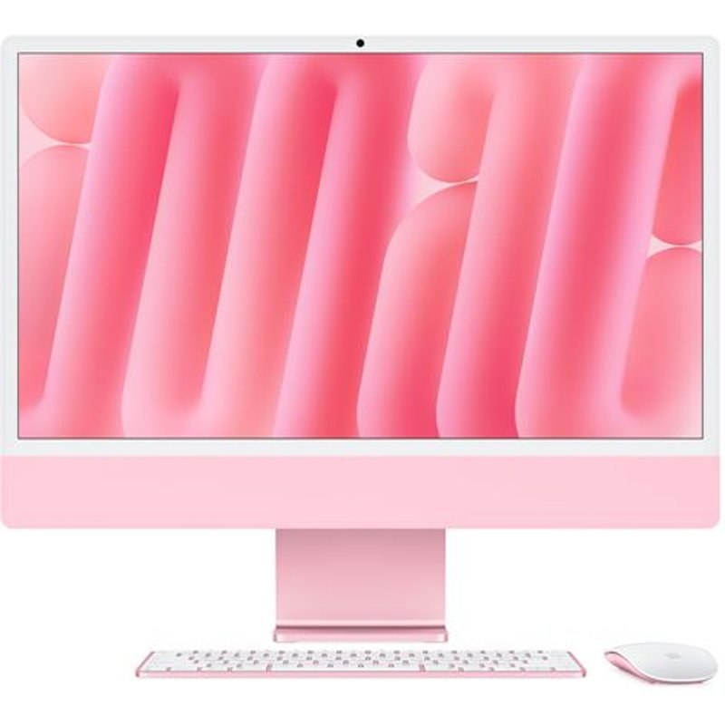 Apple iMac 24" écran retina 4,5K 256 Go SSD 16 Go RAM Puce M4 CPU 8 cœurs GPU 8 cœurs Rose