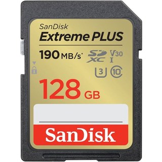 Carte mémoire SD SanDisk Extreme Plus SDXC UHS-I U3 CLASS10 128 Go