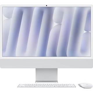 Apple iMac 24" écran retina 4,5K 256 Go 16 Go RAM Puce M4 CPU 8 cœurs GPU 8 cœurs Argent