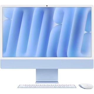 Apple iMac 24" écran retina 4,5K 256 Go 16 Go RAM Puce M4 CPU 10 cœurs GPU 10 cœurs Bleu