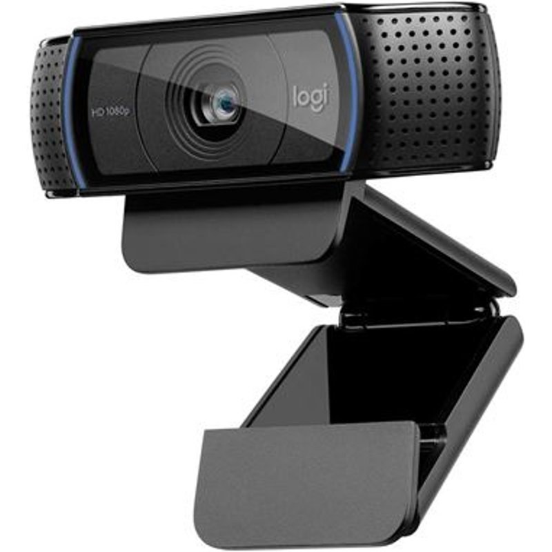 Webcam Logitech C920 HD, Appels et Enregistrements Vidéo Full HD 1080P Gaming Stream Deux Microphones